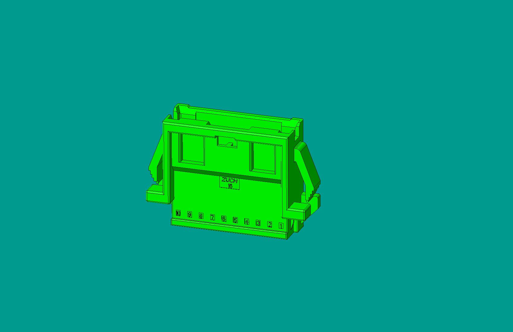 2.0間距，PNIRR-10V-S(帶鎖定面板)綠色